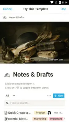 Notion android App screenshot 6